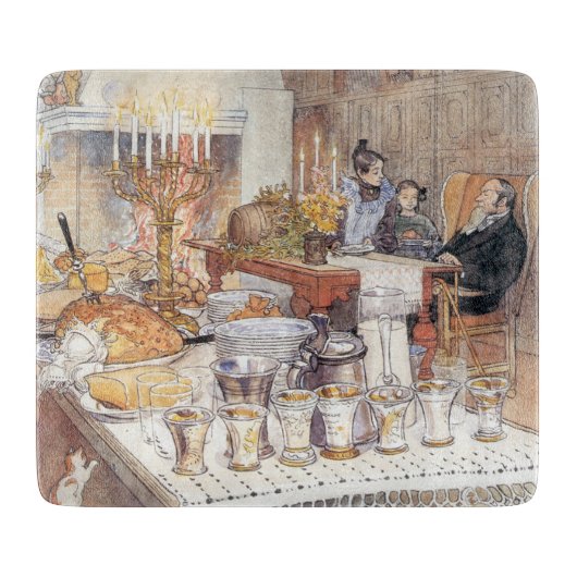 クリスマスイブ詳細(スウェ伝統的ーデンクリスマス) カッティングボード (正面)