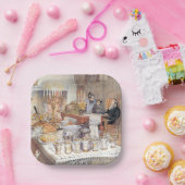 クリスマスイブ詳細(スウェ伝統的ーデンクリスマス) ペーパープレート (パーティー)