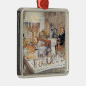 クリスマスイブ詳細(スウェ伝統的ーデンクリスマス) メタルオーナメント (右)