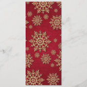 クリスマスイブ赤い雪結婚片のメニュー メニュー (裏面)