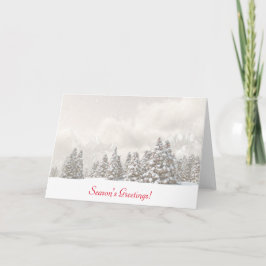 クリスマスイブ霧深いカード シーズンカード