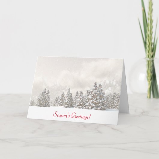 クリスマスイブ霧深いカード シーズンカード (正面)