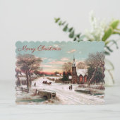 クリスマスイブ2サイドホリデーフォトカード シーズンカード (スタンド正面)