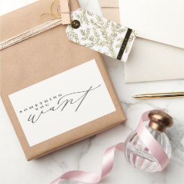 クリスマスイブ/クリスマスプレゼントが欲しいもの 長方形シール