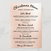 クリスマスイブ ホリデー ウィンターメニュー ブッシュ フローラル メニュー (裏面)