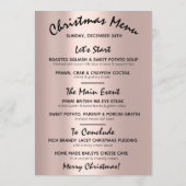 クリスマスイブ ホリデー ウィンター メニュー ローズ モダン (裏面)