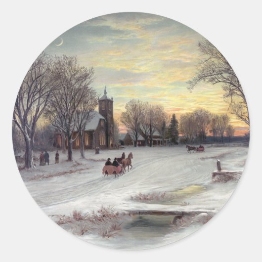 クリスマスイブ ラウンドシール (正面)