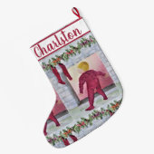 クリスマスイブ ラージクリスマスストッキング (裏面 (吊り時))