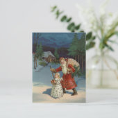 クリスマスイブ | ヴィンテージ休日 ポストカード (スタンド正面)