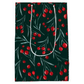 クリスマスイブ – 伝統的クリスマスパッケージ ミディアムペーパーバッグ (裏面)