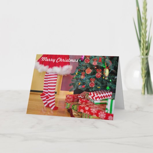 クリスマスイブ 楽しいクリスマスカード カード (正面)