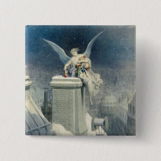 クリスマスイブ 缶バッジ (正面)