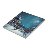 「クリスマスイブ」陶磁器タイル タイル (側面)