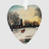 クリスマスイブ， 1889,ヴィンテージ絵画,オーナメント オーナメント (正面)