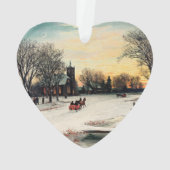 クリスマスイブ， 1889,ヴィンテージ絵画,オーナメント オーナメント (裏面)