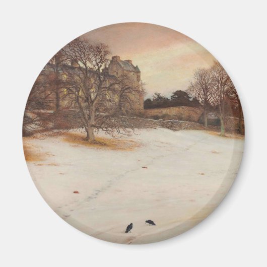 クリスマスイブ(by John Everett Millais) マグネット (正面)