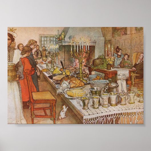 クリスマスイブCarl Larsson 1904ポスター ポスター (正面)