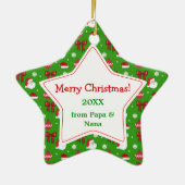 クリスマスイメージキッズスターフォトオーナメント セラミックオーナメント (裏面)