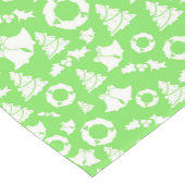 クリスマスイメージパターンライトグリーンモダン ショートテーブルランナー (コーナー)