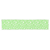 クリスマスイメージパターンライトグリーンモダン ショートテーブルランナー (横)
