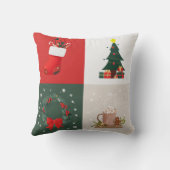 クリスマスイメージパターン枕 クッション (裏面)
