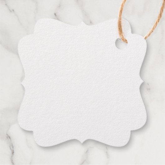 クリスマスイメージファンシー文字スクウェアメッセージカード フェイバータグ (裏面)