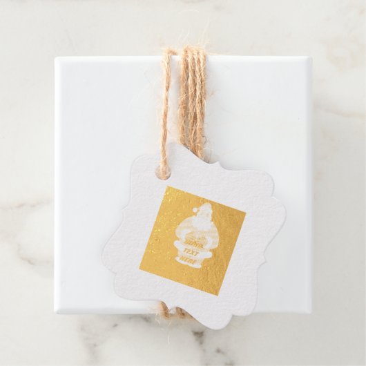 クリスマスイメージファンシー文字スクウェアメッセージカード フェイバータグ (箱)