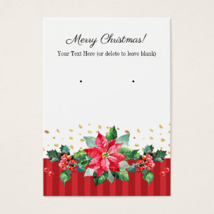 クリスマスイヤリングカード