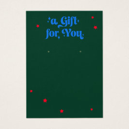 クリスマスイヤリングディスプレイカードの星