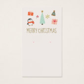 クリスマスイヤリングロゴ表示カード (正面)