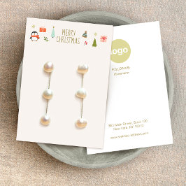 クリスマスイヤリングロゴ表示カード