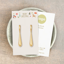 クリスマスイヤリングロゴ表示カード