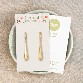クリスマスイヤリングロゴ表示カード
