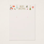 クリスマスイヤリングロゴ表示カード (正面)