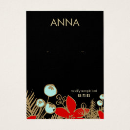 クリスマスイヤリング表示カード