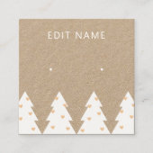 クリスマスイヤリング表示カード スクエア名刺 (正面)