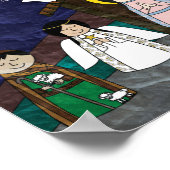 クリスマスイラストレーションシーンのベクトル出生 ポスター (角)