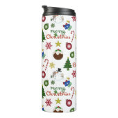クリスマスイラストレーションミックスパターン タンブラー (回転右)