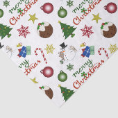 クリスマスイラストレーションミックスパターン 薄葉紙 (詳細)