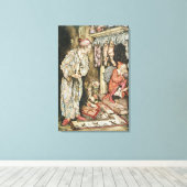 クリスマスイラスト キャンバスプリント (インサイチュ (ウッドフロア))