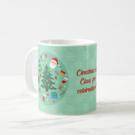 クリスマスイラスト ホリデーパーティー コーヒーマグカップ