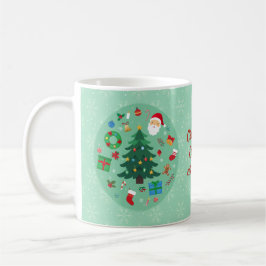 クリスマスイラスト ホリデーパーティー コーヒーマグカップ
