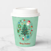 クリスマスイラスト ホリデーパーティー 紙コップ (正面)