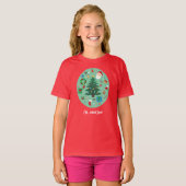クリスマスイラスト ホリデー Tシャツ (正面フル)