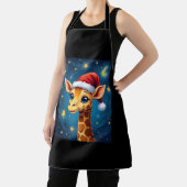 クリスマスイラフェサンタハットスターリーナイトホリデイL エプロン (インサイチュ)