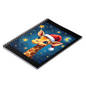 クリスマスイラフェサンタハットスターリーナイトホリデイL ノートブック (左側)