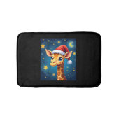 クリスマスイラフェサンタハットスターリーナイトホリデイL バスマット (正面)