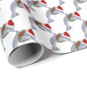 クリスマスイルカビーチ包装紙 ラッピングペーパー (ロールコーナー)