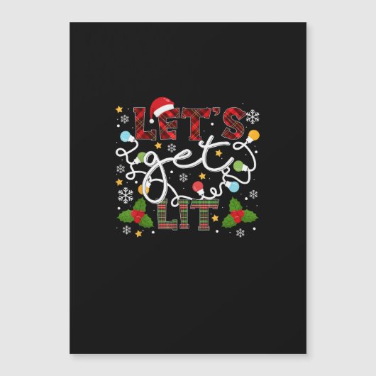 クリスマスイルミネーションで乾杯！サンタのクリスマスデザイン (正面)