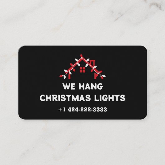 💡 クリスマスイルミネーションの設置 名刺 (正面)